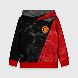 Толстовка-худи детская FC Manchester United: Abstract, цвет: 3D-красный