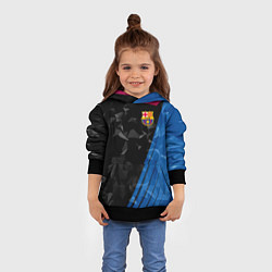Толстовка-худи детская FC Barcelona: Abstract, цвет: 3D-черный — фото 2