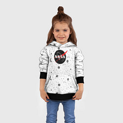 Толстовка-худи детская NASA: Moonlight, цвет: 3D-черный — фото 2