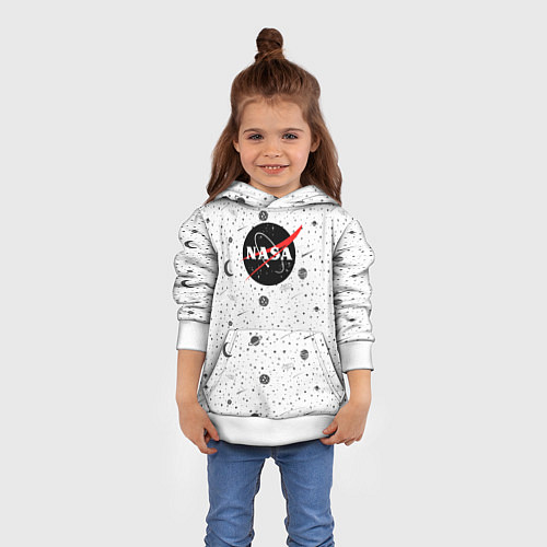 Детская толстовка NASA: Moonlight / 3D-Белый – фото 4