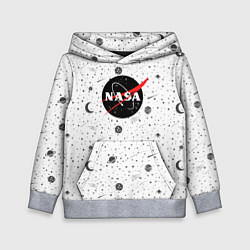 Толстовка-худи детская NASA: Moonlight, цвет: 3D-меланж