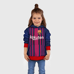 Толстовка-худи детская FC Barcelona: Rakuten, цвет: 3D-красный — фото 2