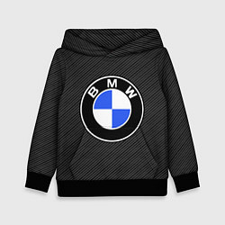 Толстовка-худи детская BMW CARBON БМВ КАРБОН, цвет: 3D-черный