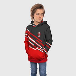 Толстовка-худи детская АC Milan: R&G, цвет: 3D-красный — фото 2
