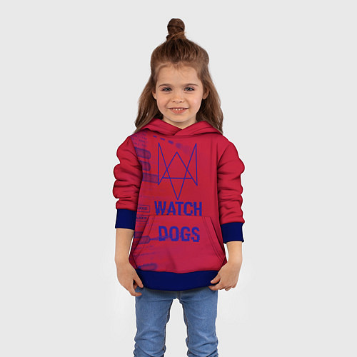 Детская толстовка Watch Dogs: Hacker Collection / 3D-Синий – фото 4