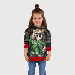 Толстовка-худи детская My Hero Academia в очках, цвет: 3D-красный — фото 2