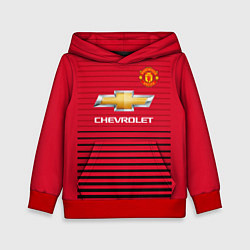 Толстовка-худи детская FC Manchester United: Away 18/19, цвет: 3D-красный