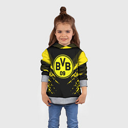 Толстовка-худи детская Borussia FC: Sport Fashion, цвет: 3D-меланж — фото 2