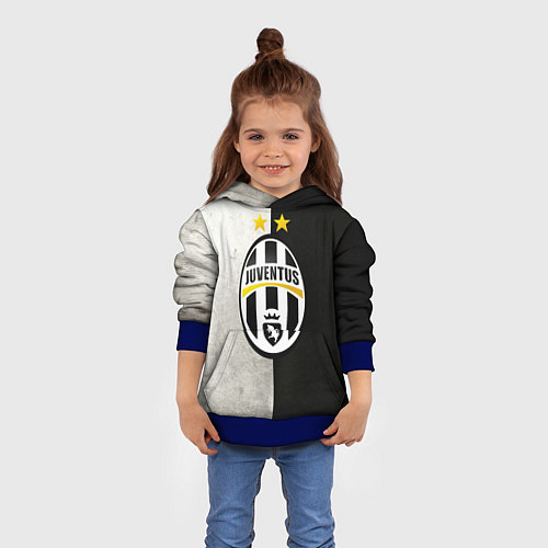 Детская толстовка FC Juventus W&B / 3D-Синий – фото 4