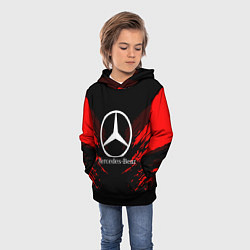 Толстовка-худи детская Mercedes-Benz: Red Anger, цвет: 3D-черный — фото 2