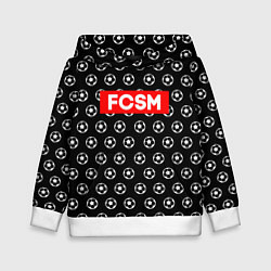 Толстовка-худи детская FCSM Supreme, цвет: 3D-белый