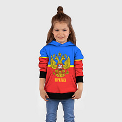 Толстовка-худи детская Норильск: Россия, цвет: 3D-черный — фото 2