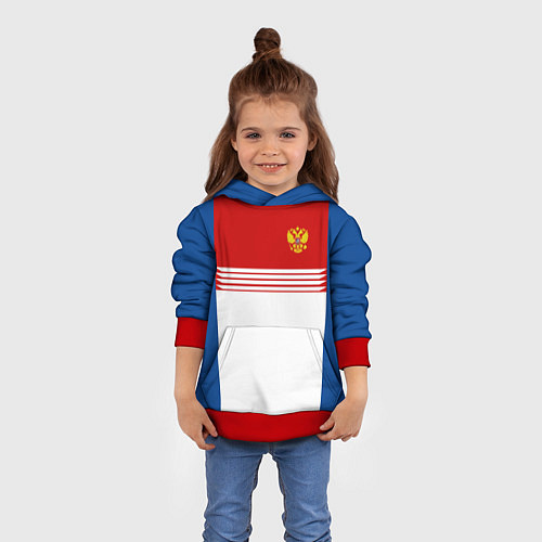 Детская толстовка Russia: Retro Sport / 3D-Красный – фото 4