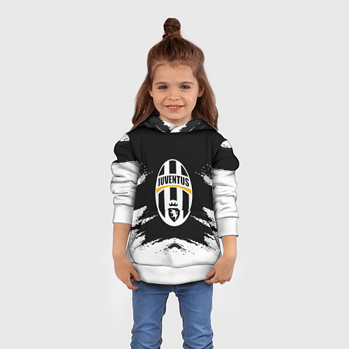 Детская толстовка FC Juventus / 3D-Белый – фото 4