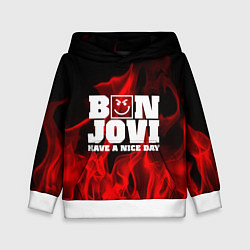 Толстовка-худи детская Bon Jovi: Have a nice day, цвет: 3D-белый