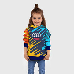 Толстовка-худи детская Audi: Colour Sport, цвет: 3D-синий — фото 2