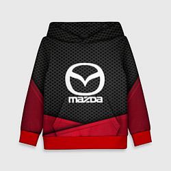 Толстовка-худи детская Mazda: Grey Carbon, цвет: 3D-красный