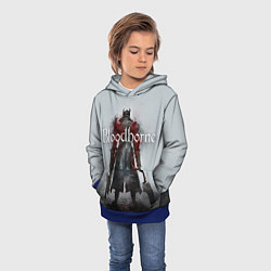 Толстовка-худи детская Bloodborne: Hell Knight, цвет: 3D-синий — фото 2