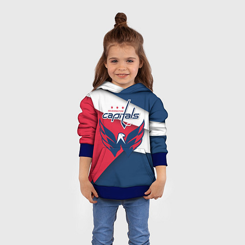 Детская толстовка Washington Capitals / 3D-Синий – фото 4