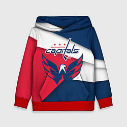 Толстовка-худи детская Washington Capitals, цвет: 3D-красный
