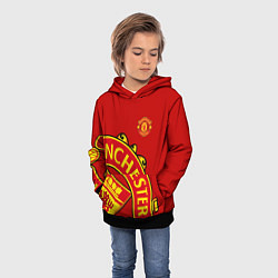 Толстовка-худи детская FC Man United: Red Exclusive, цвет: 3D-черный — фото 2