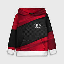 Толстовка-худи детская Audi: Red Sport, цвет: 3D-белый