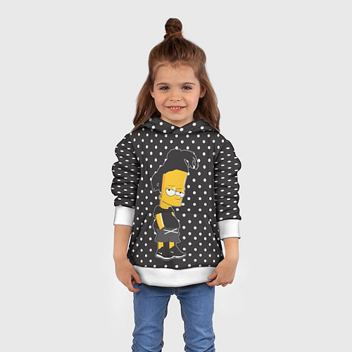 Детская толстовка Барт с дредами / 3D-Белый – фото 4
