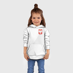 Толстовка-худи детская Poland Team: Home WC-2018, цвет: 3D-белый — фото 2