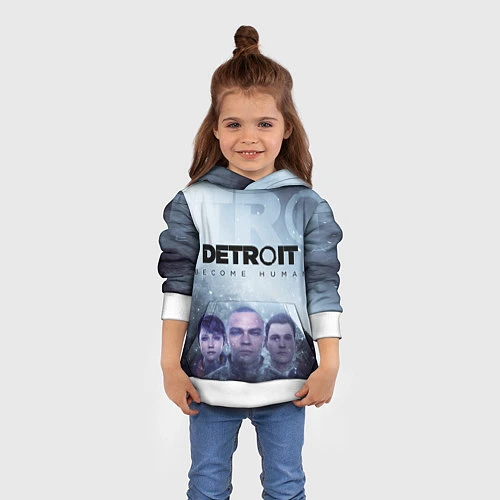 Детская толстовка Detroit: Become Human / 3D-Белый – фото 4