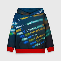 Толстовка-худи детская Programming Collection, цвет: 3D-красный
