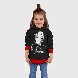 Толстовка-худи детская Zlatan Ibrahimovic, цвет: 3D-красный — фото 2