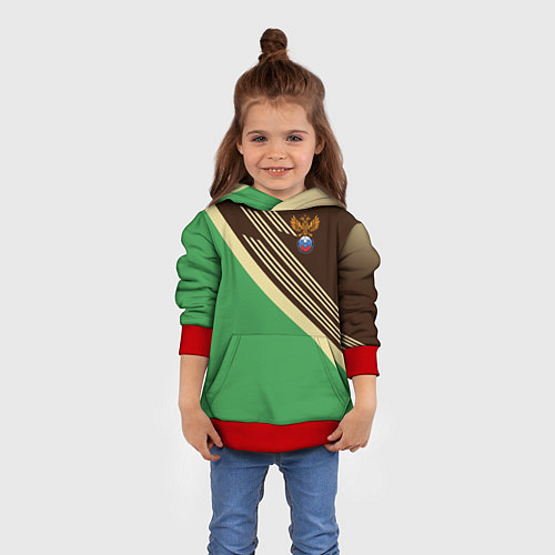 Детская толстовка Российский футбольный союз / 3D-Красный – фото 4