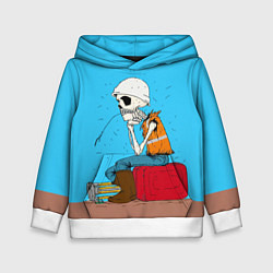 Детская толстовка Скелет-геодезист