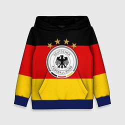 Толстовка-худи детская Немецкий футбол, цвет: 3D-синий