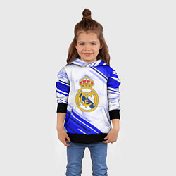 Толстовка-худи детская Real Madrid, цвет: 3D-черный — фото 2