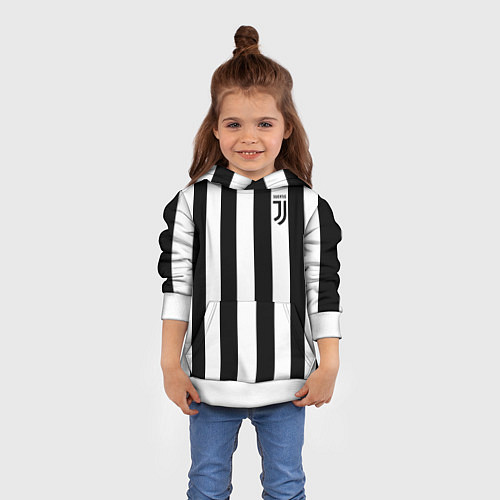 Детская толстовка FC Juventus / 3D-Белый – фото 4
