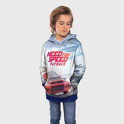 Толстовка-худи детская Need for Speed: Payback, цвет: 3D-синий — фото 2