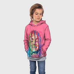 Толстовка-худи детская PINK 69, цвет: 3D-меланж — фото 2