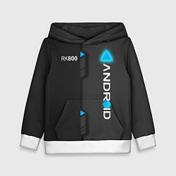 Толстовка-худи детская RK800 Android, цвет: 3D-белый