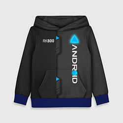 Толстовка-худи детская RK800 Android, цвет: 3D-синий