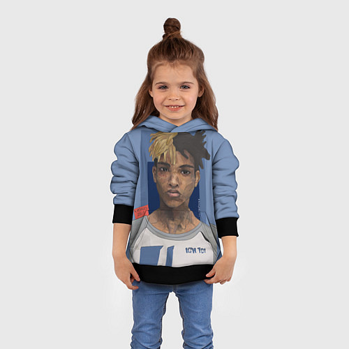 Детская толстовка XXXTentacion Art / 3D-Черный – фото 4