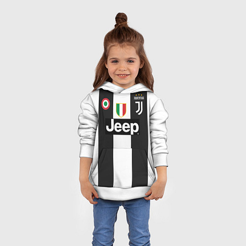 Детская толстовка FC Juventus 18-19 / 3D-Белый – фото 4