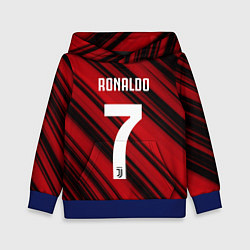 Толстовка-худи детская Ronaldo 7: Red Sport, цвет: 3D-синий