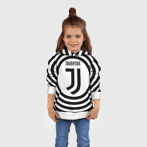 Детская толстовка FC Juventus Round / 3D-Белый – фото 4