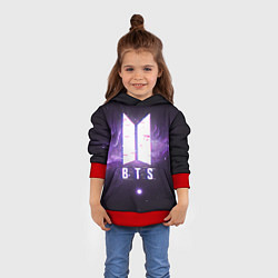 Толстовка-худи детская BTS: Violet Space, цвет: 3D-красный — фото 2