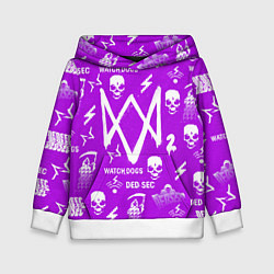 Детская толстовка Watch Dogs 2: Violet Pattern