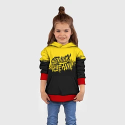 Толстовка-худи детская GLHF: Yellow Style, цвет: 3D-красный — фото 2