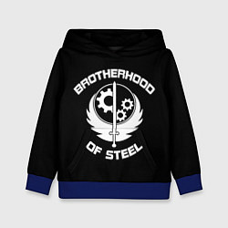 Толстовка-худи детская Brothood of Steel, цвет: 3D-синий