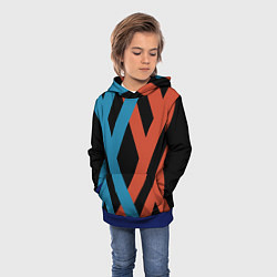 Толстовка-худи детская Darling in the Franxx, цвет: 3D-синий — фото 2