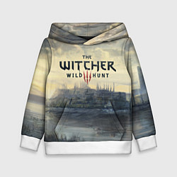 Толстовка-худи детская The Witcher 3: Wild Hunt, цвет: 3D-белый
